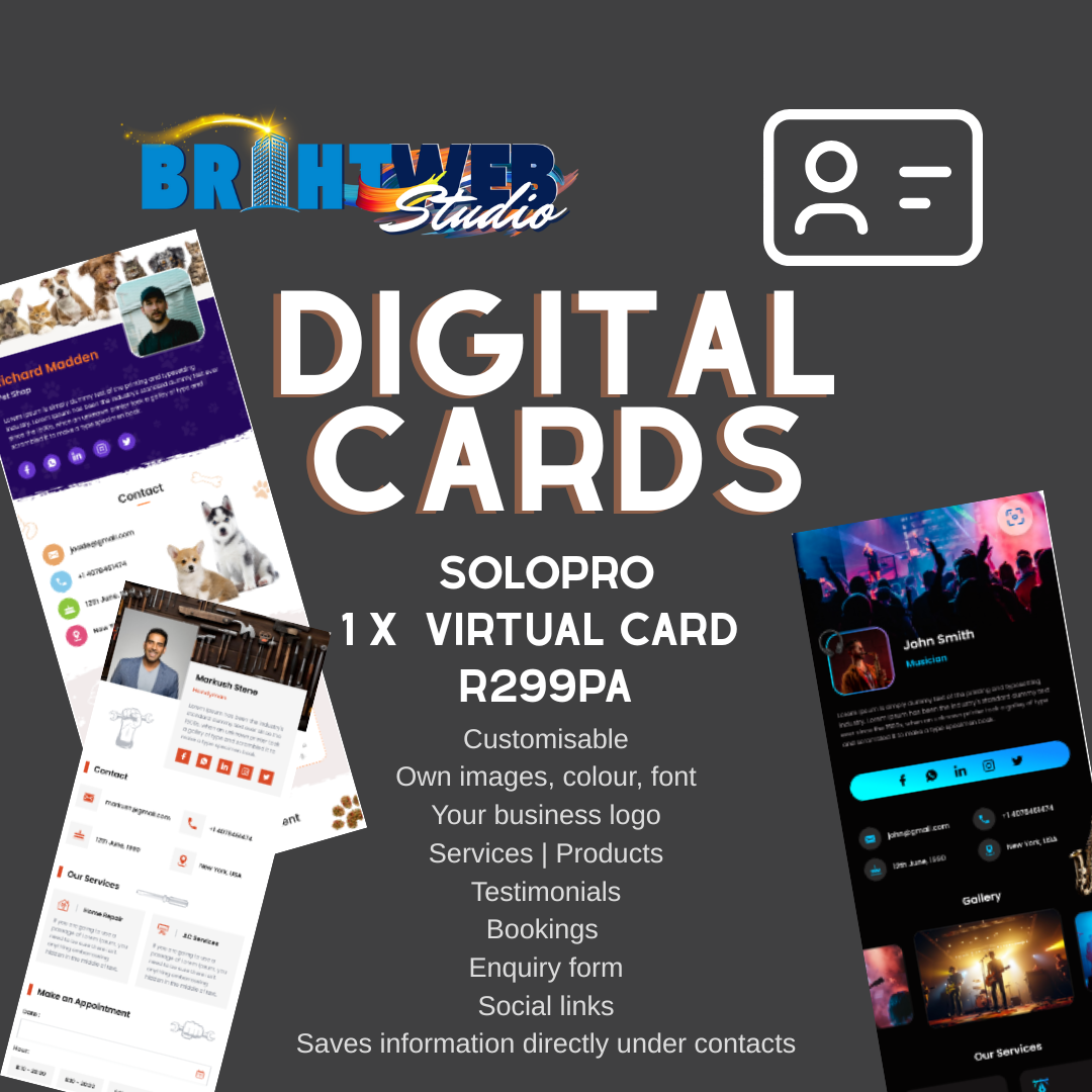 Digital Business Cards x 1