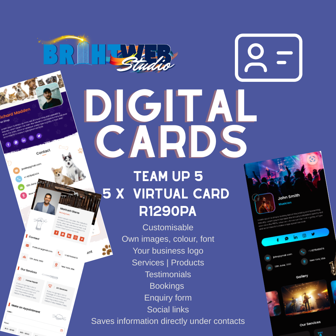 Digital Card Teamup 5