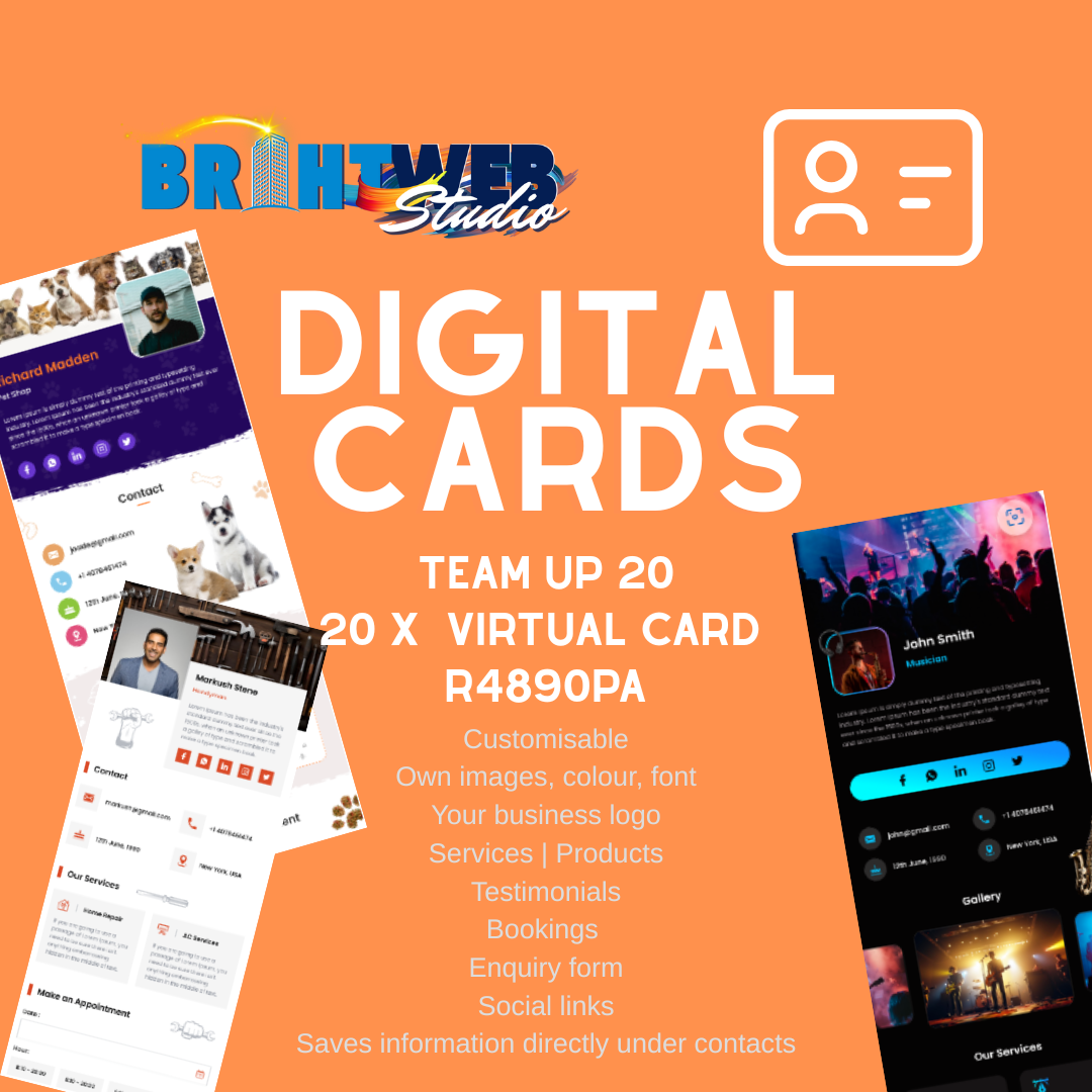 Digital Card TeamUp 20